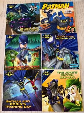 Batman books set of 6 guide to the bad guys
